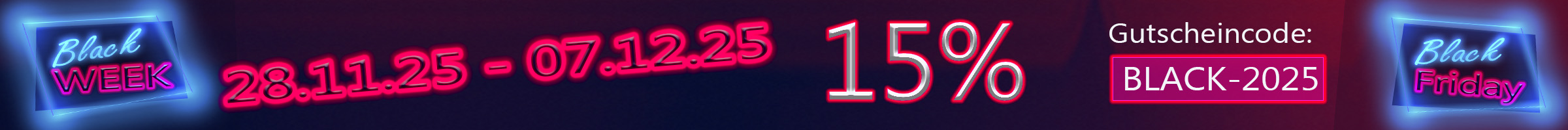BlackDeal 15% mit Code: BLACK2023